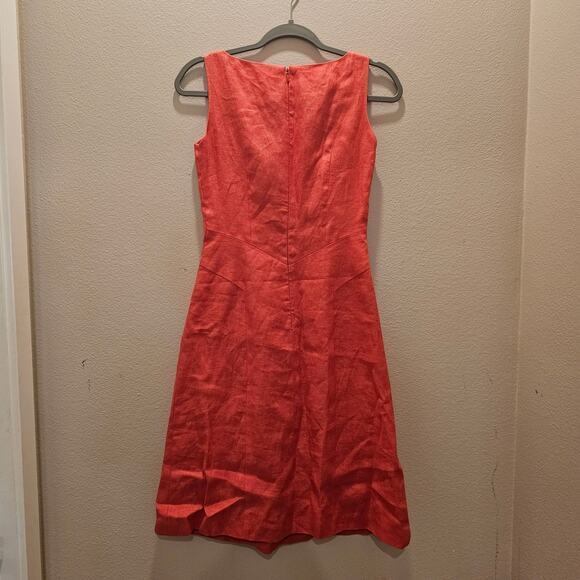 NWOT Talbots V-Neck A-Line Sleeveless Linen Dress Size 2 - Picture 5 of 5